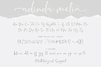 Adinda Melia font