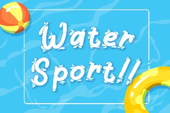 Summer Splash font