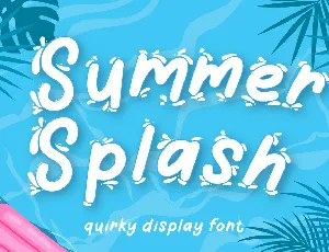 Summer Splash font