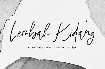 Lembah Kidang Handwritten font