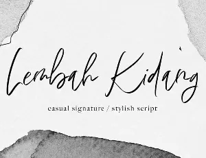 Lembah Kidang Handwritten font