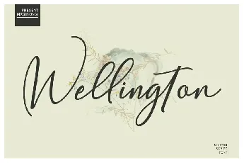 Wellington Calligraphy font