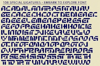 Embark To Explore font