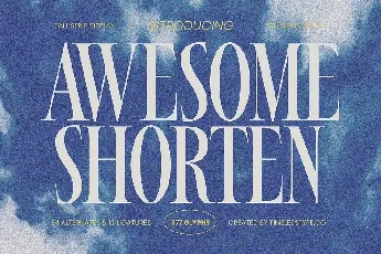 Awesome Shorten font