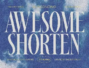 Awesome Shorten font