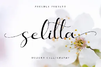 Selitta Modern Calligraphy font