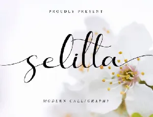 Selitta Modern Calligraphy font