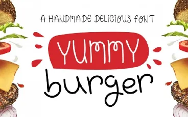 Yummy Burger Handmade font