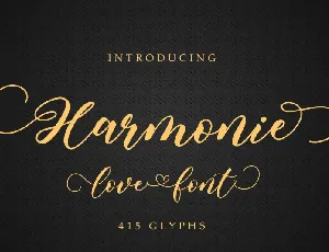 Harmonie font