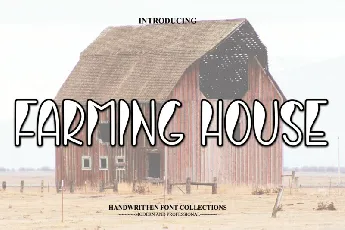 Farming House Display font
