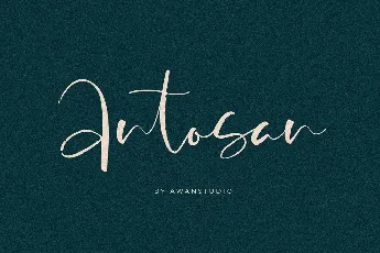 Antosan Script font