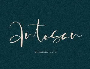 Antosan Script font