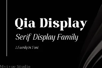 Qia Display font