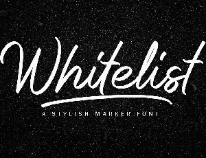 Whitelist font