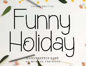 Funny Holiday font