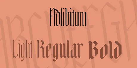 Adlibitum font