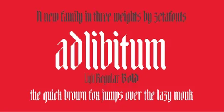 Adlibitum font