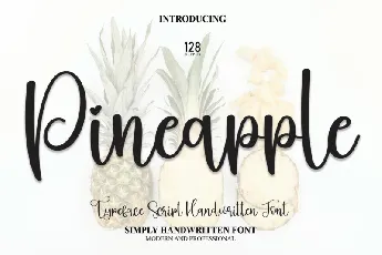 Pineapple Script font