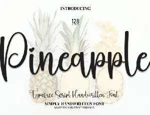 Pineapple Script font