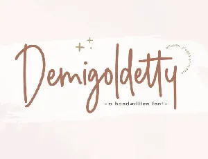 Demigoldetty font