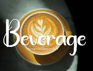 Beverage Script Typeface font