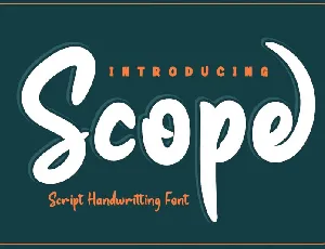 Scope font