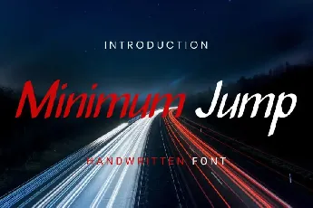 Minimum Jump Handwritten font