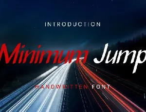 Minimum Jump Handwritten font