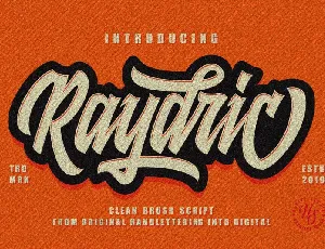 Raydric Script font