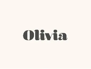 Olivia Sans font