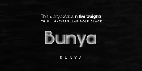 Bunya font