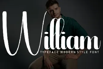 William Script font