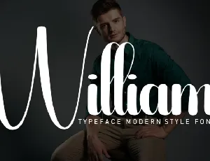 William Script font