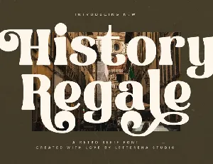 History Regale font