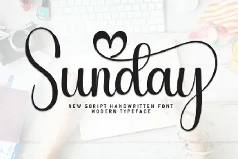 Sunday Calligraphy font