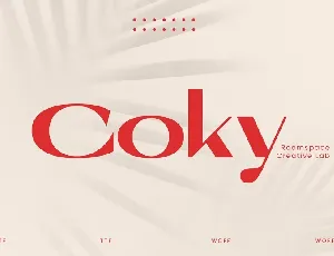 Coky font