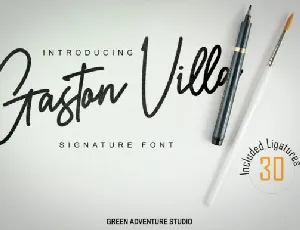 Gaston Villa Signature font