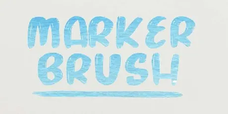 Marker Brush font