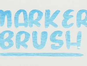 Marker Brush font