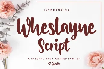 Wheslayne Script font