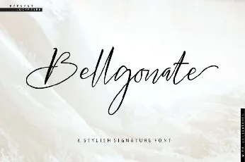 Bellgonate Signature Free font