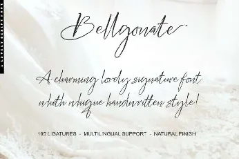 Bellgonate Signature Free font