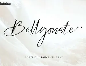 Bellgonate Signature Free font