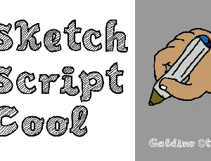 Sketch Script Cool font