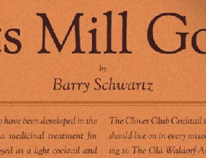 OFL Sorts Mill Goudy font