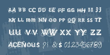 VTKS NO SIGNAL font