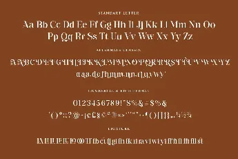 The Glorious font