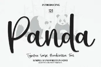 Panda Script font