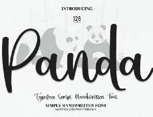 Panda Script font