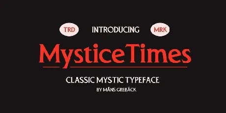 Mystice Times font